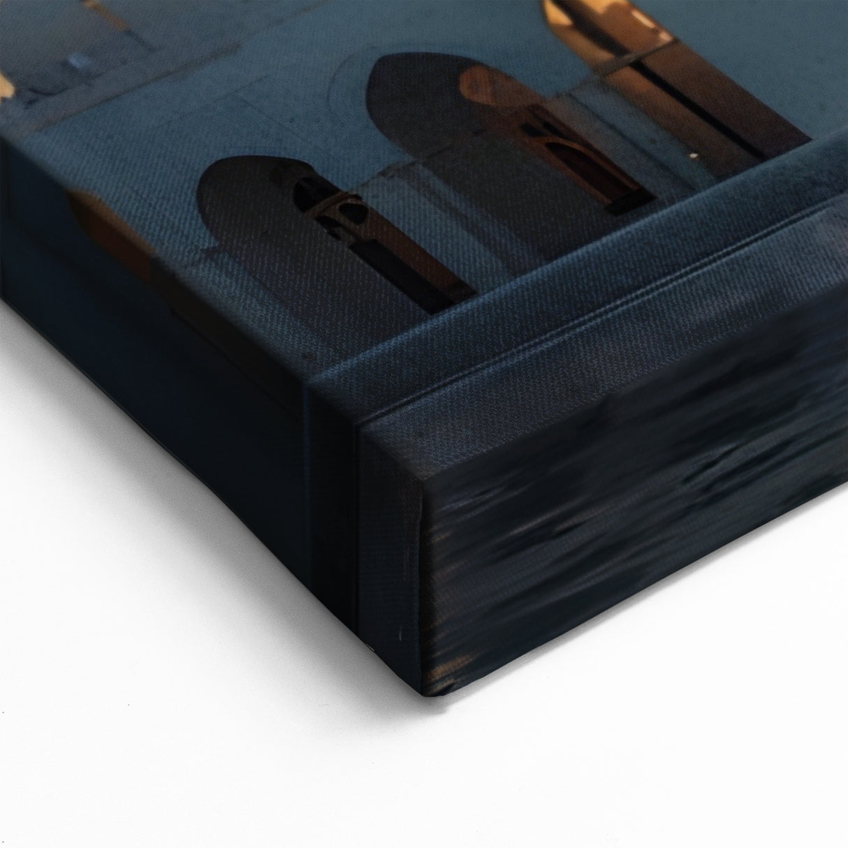 Serene Mosque Domes Wall Art - Sunset Reflection Architecture Print