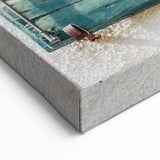 Charming Window Wall Art – Flower & Coastal View Architectural Print