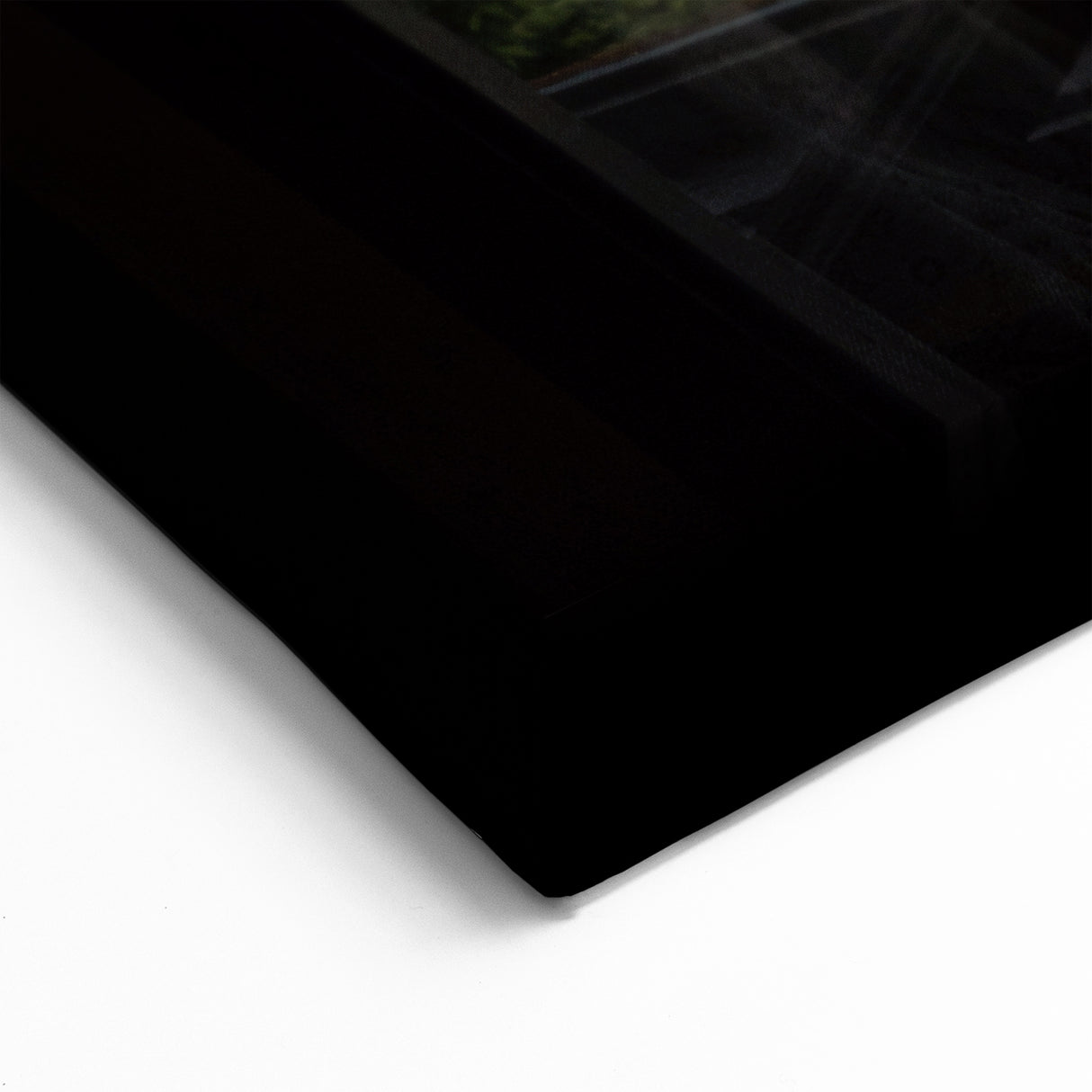 Mountain View Window Wall Art – Scenic Landscape Through Wooden Frame Print