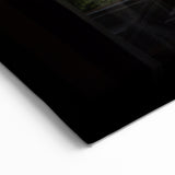 Mountain View Window Wall Art – Scenic Landscape Through Wooden Frame Print