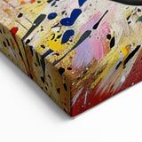 Vibrant Zebra Explosion Wall Art - Abstract Safari Canvas Print