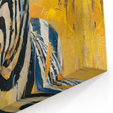 Impressionist Zebra Wall Art - Vibrant Safari Canvas Print
