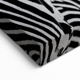 Monochrome Zebra Duo Wall Art - Black and White Safari Canvas Print