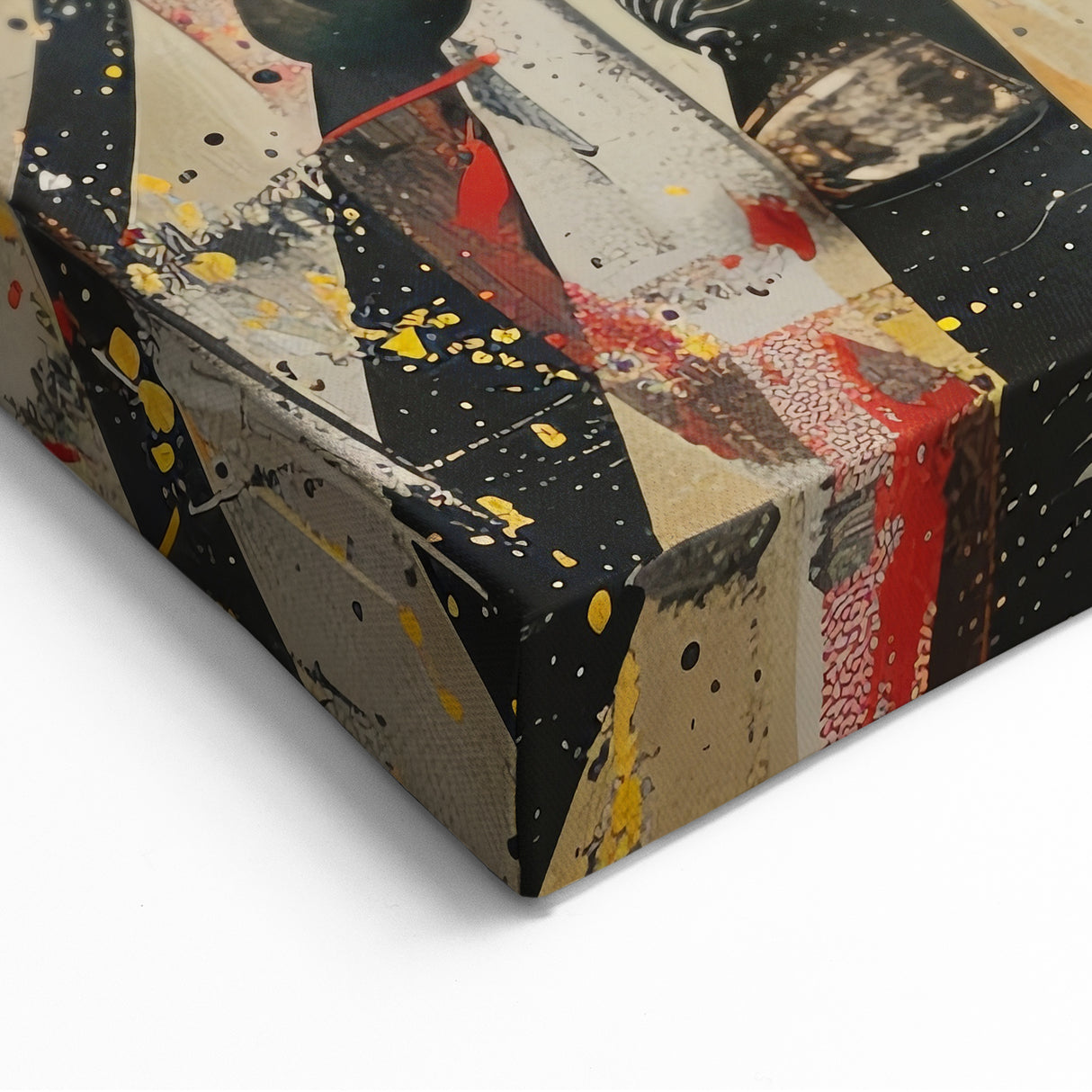 Urban Zebra Street Art - Bold Yellow Safari Canvas Print