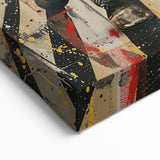 Urban Zebra Street Art - Bold Yellow Safari Canvas Print