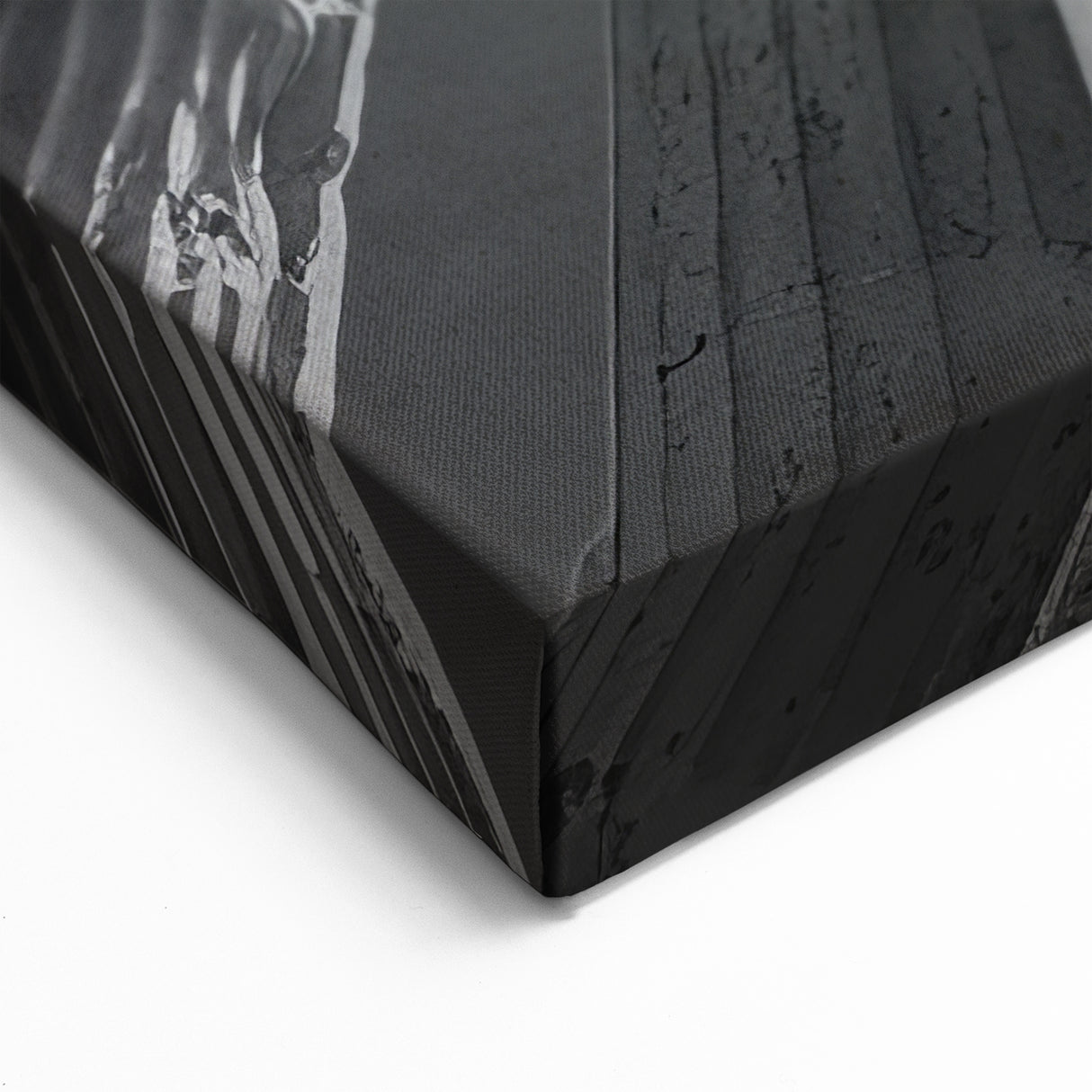 Majestic Columns & Ceiling Art - Dramatic Black & White Canvas Print