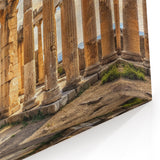 Ancient Ruins Columns Art - Dramatic Sky & Stone Canvas Print