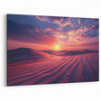 Vibrant Desert Sunset - Stunning Desert Landscape Canvas Wall Art