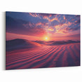 Vibrant Desert Sunset - Stunning Desert Landscape Canvas Wall Art