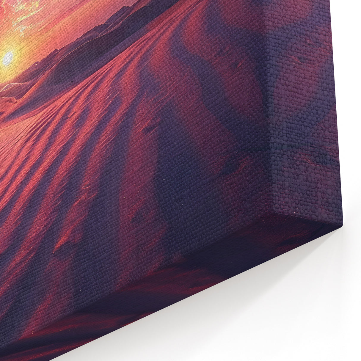 Vibrant Desert Sunset - Stunning Desert Landscape Canvas Wall Art