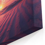 Vibrant Desert Sunset - Stunning Desert Landscape Canvas Wall Art