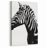 Elegant Black and White Zebra Wall Art - Classic Safari Animal Decor