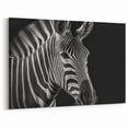 Striking Black and White Zebra Wall Art - Elegant Safari Animal Decor
