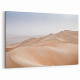 Minimalist Desert Dunes - Serene Sand Landscape Canvas Wall Art
