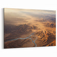 Vast Desert Landscape - Majestic Aerial View Canvas Wall Art