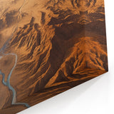 Vast Desert Landscape - Majestic Aerial View Canvas Wall Art