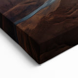 Vast Desert Landscape - Majestic Aerial View Canvas Wall Art