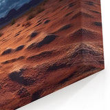Moonlit Desert Night - Enchanting Desert Landscape Canvas Wall Art
