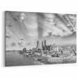 New Orleans Skyline Wall Art - Black & White Cityscape Photography Print