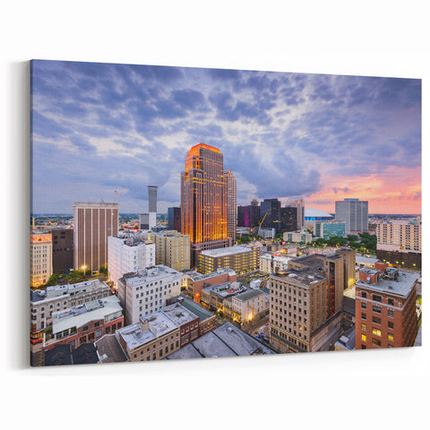 New Orleans Skyline Wall Art - Dusk Cityscape Photography Print