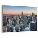 NYC Skyline Photography - Empire State Building at Sunset Wall Art