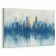 Mystical NYC Skyline Art - Foggy New York Cityscape Wall Art