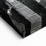 Monochrome NYC Skyline Art - Dense Manhattan Cityscape Wall Art