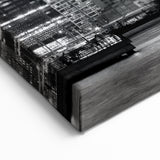 Brooklyn Bridge Nightscape - Monochrome NYC Skyline Wall Art