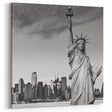 Statue of Liberty NYC Skyline Art - Iconic Monochrome Wall Decor