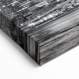 Monochrome NYC Nightscape - Brooklyn Bridge Skyline Wall Art