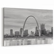 St. Louis Skyline Photography - Black & White Art of Old Courthouse