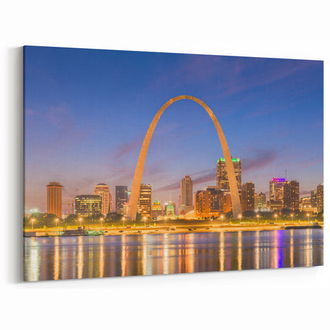 St. Louis Skyline Photography - Monochrome Art of Gateway Arch