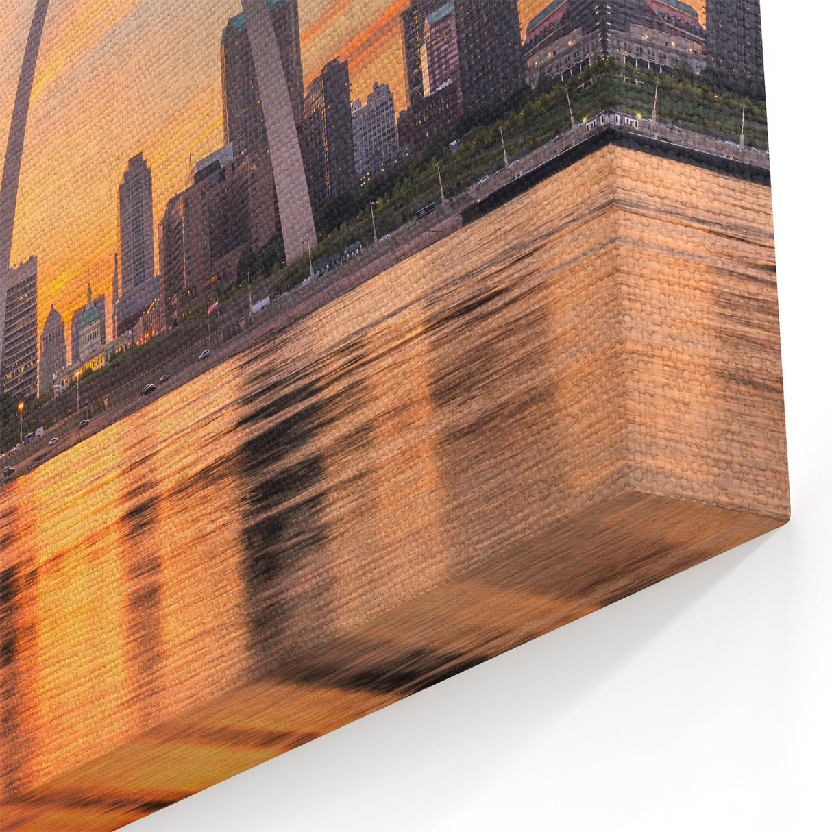 St. Louis Skyline Wall Art - Vibrant Evening View of Gateway Arch
