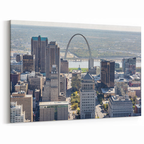 St. Louis Skyline Wall Art - Serene Sunset View of Gateway Arch