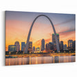 St. Louis Cityscape Art Prints - Aerial View with Gateway Arch