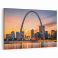 St. Louis Cityscape Art Prints - Aerial View with Gateway Arch