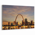 St. Louis Skyline Art - Sunset Over Gateway Arch and Downtown