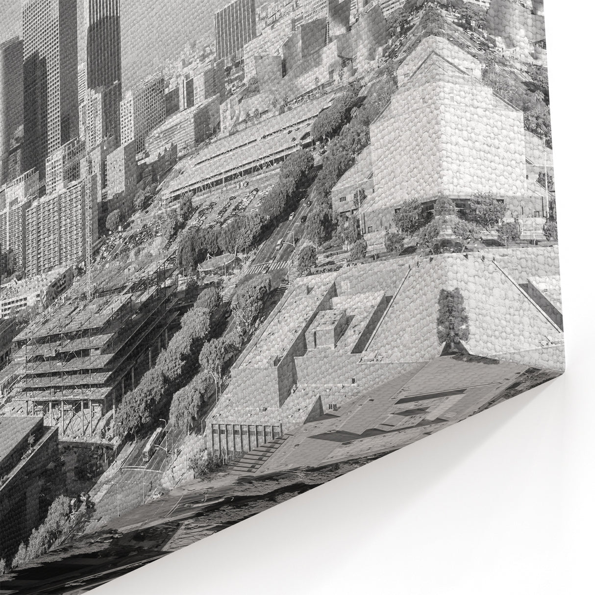 Los Angeles Downtown Skyline - Black & White Canvas Art & Prints