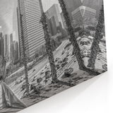 Los Angeles Black & White Cityscape - Modern Canvas Art & Prints