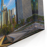 Los Angeles City Skyline - Vibrant Canvas Art & Framed Prints