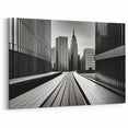 Modern London Architecture - Sleek Black & White Skyline Wall Art