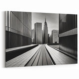 Modern London Architecture - Sleek Black & White Skyline Wall Art