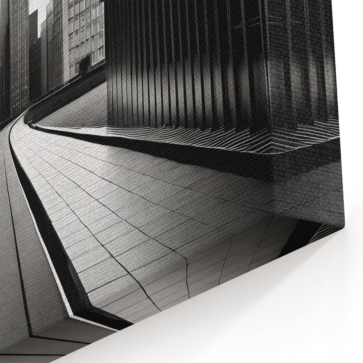Modern London Architecture - Sleek Black & White Skyline Wall Art