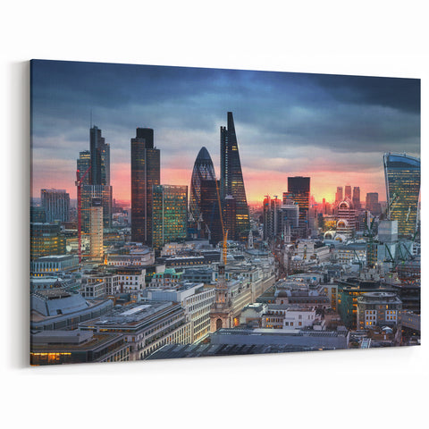 London Skyline at Sunset - Stunning Cityscape Art | Canvas Wall Decor