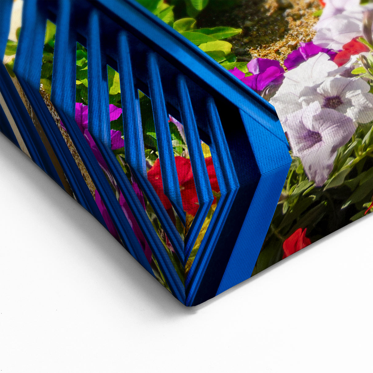 Vibrant Coastal Town Window Wall Art - Scenic Window Canvas Prints