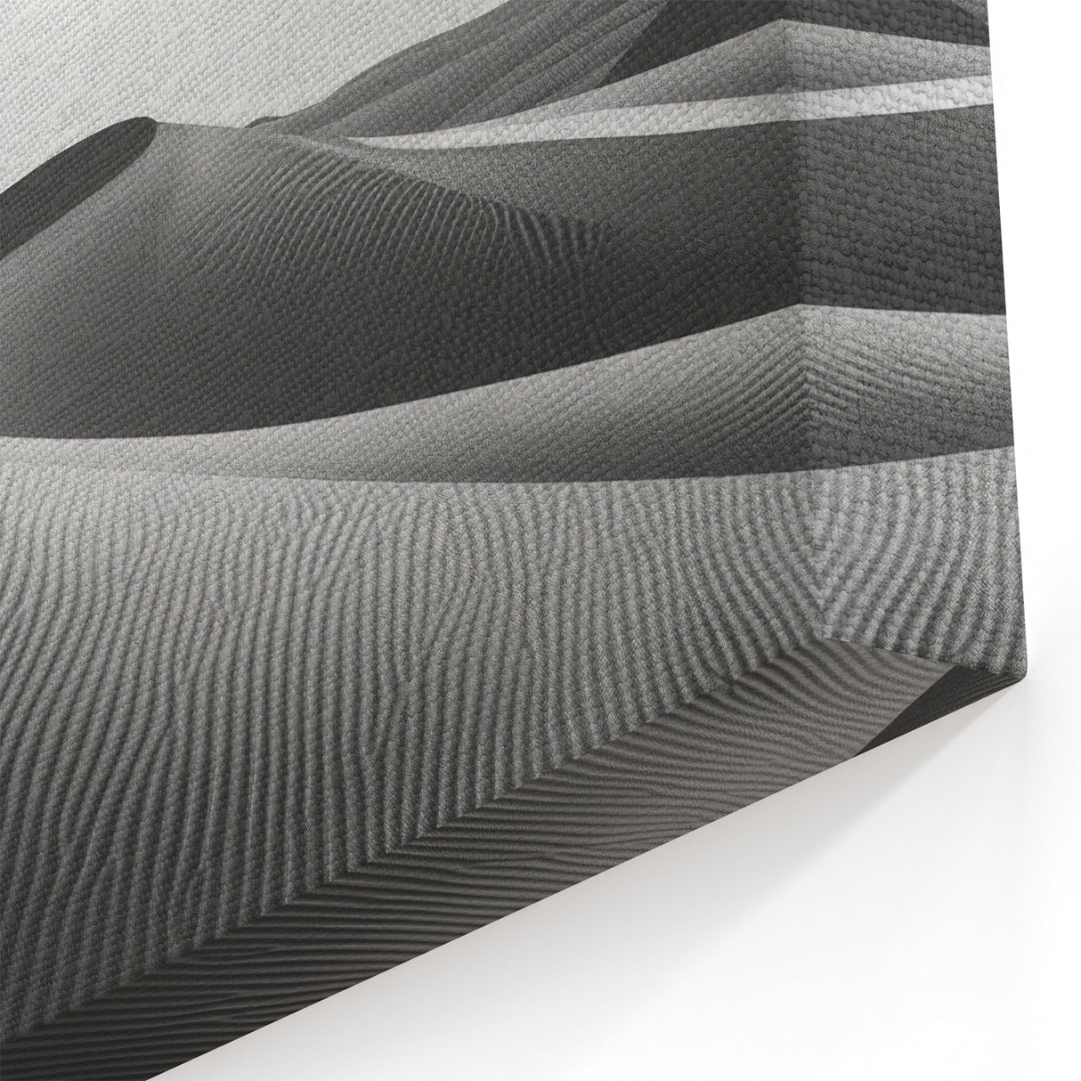 Monochrome Dune Wall Art - Elegant Desert Landscape in Black and White
