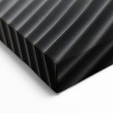 Abstract Dune Wall Art - Modern Desert Landscape in Black and Gray