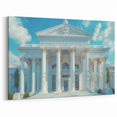 Classical Columns Wall Art - Majestic Architecture Canvas & Framed Print