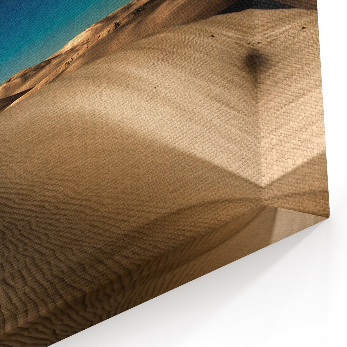 Moonlit Dune Wall Art - Serene Desert Landscape Under a Crescent Moon