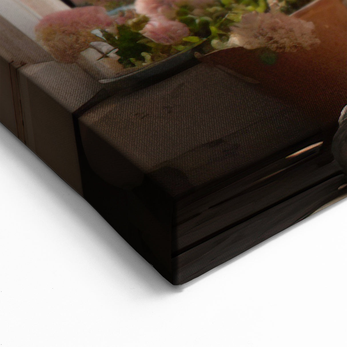 Charming Coastal Village Window Wall Art - Mediterranean Canvas Prints